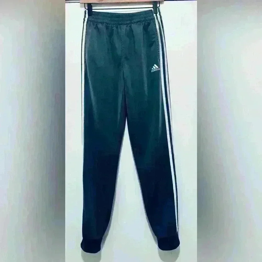 Adidas Iconic Tricot Jogger, Unisex Youth Size Large 14/16, Silver Gray